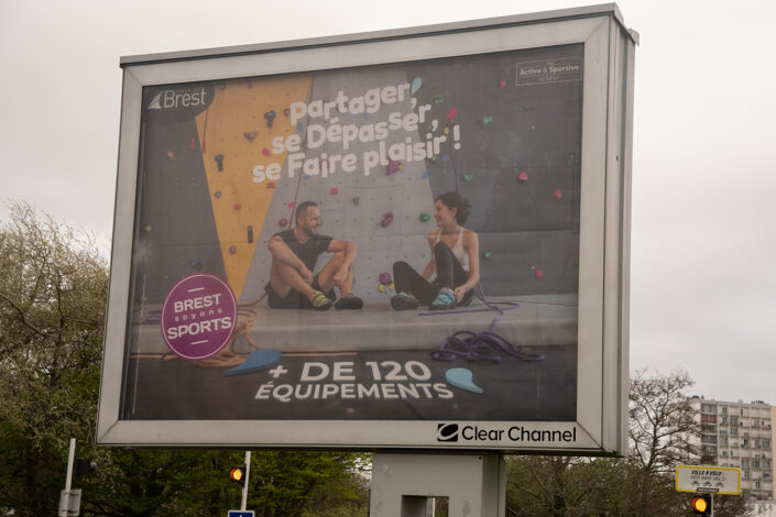 Campagne Sport Brest – affichage en ville